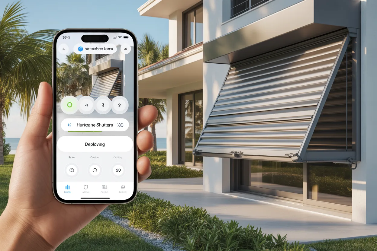 Smart shade control for Emerald Bay home